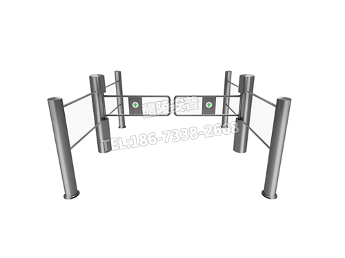 圆柱摆闸带护栏